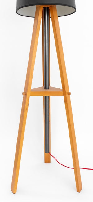 Modern Walnut Tripod Floor Lamp (9382230163763)