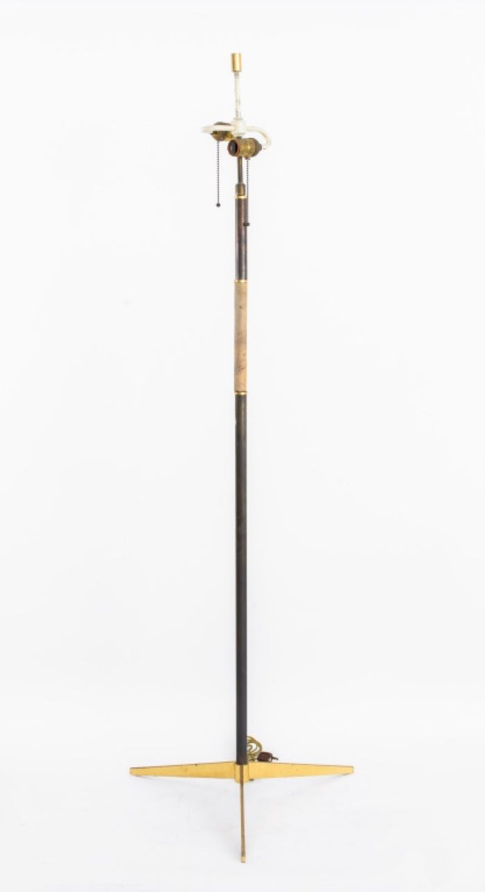 Paul McCobb Brass Tripod Floor Lamp