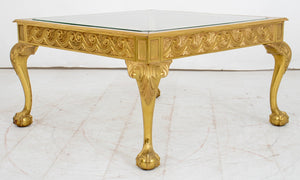 Louis XV Style Gilt Bronze Glass Top Coffee Table (9095331840307)