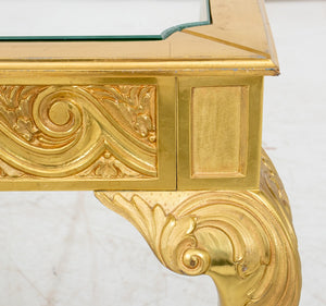 Louis XV Style Gilt Bronze Glass Top Coffee Table (9095331840307)