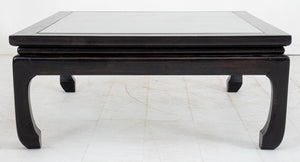 Chinese Glass Top Zitan Low Table (9182235427123)