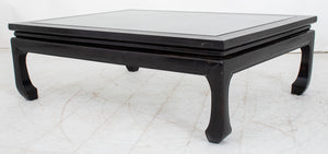 Chinese Glass Top Zitan Low Table (9182235427123)
