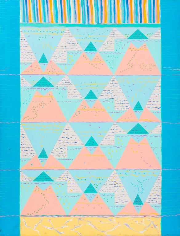 Eva Bouzard-Hui "Pyramid Mirage Two" Oil on Canvas