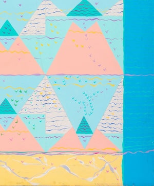 Eva Bouzard-Hui "Pyramid Mirage Two" Oil on Canvas (9181705699635)
