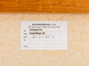 Eva Bouzard-Hui "Pyramid Mirage Two" Oil on Canvas (9181705699635)