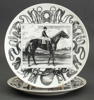 Fornasetti "Grandi Campioni.." Porcelain Plates, 2 (9410661515571)