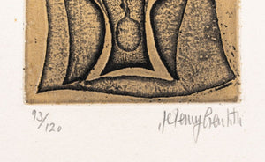 Jeremy Gentilli "Hypnose" Etching on Paper, 1975 (8932710711603)