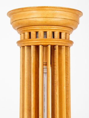 Neoclassical Style Fluted Wood Column Floor Lamp (8944706126131)