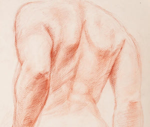 'Bear Dienes Study of Nude Figure, Pastel (9017924059443)
