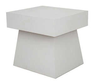 Modern White Mushroom Wood Table (8955800289587)