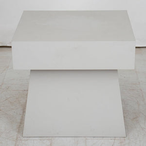 Modern White Mushroom Wood Table (8955800289587)