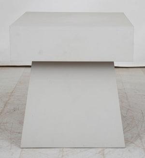 Modern White Mushroom Wood Table (8955800289587)