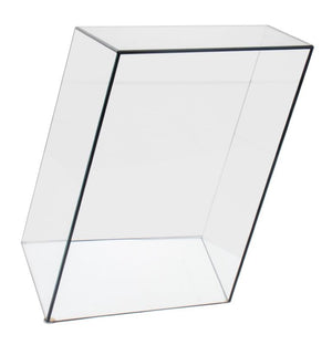 Piero Lissoni "Wireframe" Trapezoid Glass Table (8955802321203)