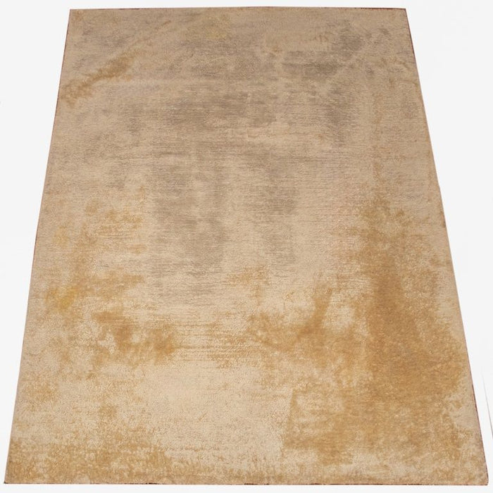 Beige Shag Cotton Carpet, 9' 9" L  x 7' 9" W