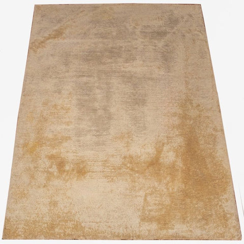 Beige Shag Cotton Carpet, 9' 9