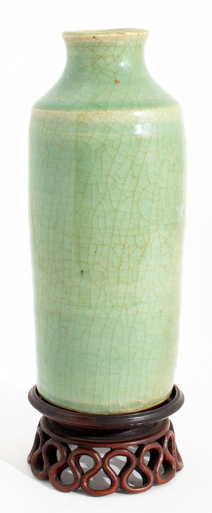Chinese Longquan Ge Yao Celadon Glazed Vase (9166894727475)