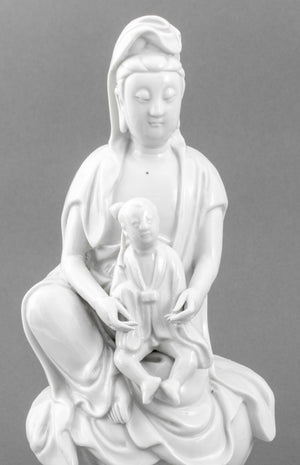 Chinese Blanc de Chine Porcelain Guanyin (9417001468211)