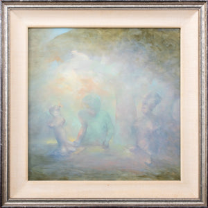 Mario Gurfein Figures Beneath a Tree Oil on Canvas (9354082910515)