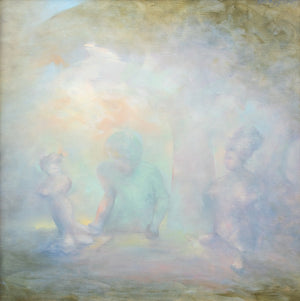 Mario Gurfein Figures Beneath a Tree Oil on Canvas (9354082910515)