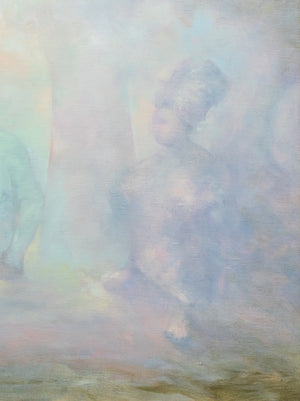 Mario Gurfein Figures Beneath a Tree Oil on Canvas (9354082910515)