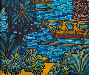 I Ketut Tagen "Sea Landscape" Acrylic on Canvas (9372155707699)