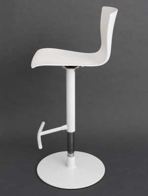 Scavolini White Swivel Barstools with Footrest, 4 (9551392571699)