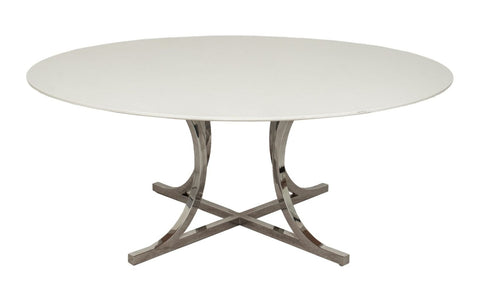 Osvaldo Borsani Style Circular Dining Table