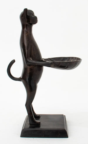 After Diego Giacometti Brass Cat Butler Sculpture (9467576320307)