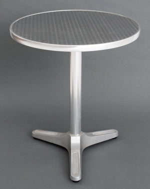 Contemporary Aluminum & Stainless Steel Cafe Table (9552063889715)