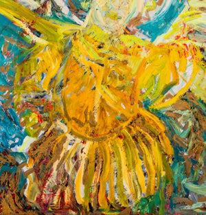 Hunt Slonem "Angel" Oil on Canvas,1985 (9352242921779)