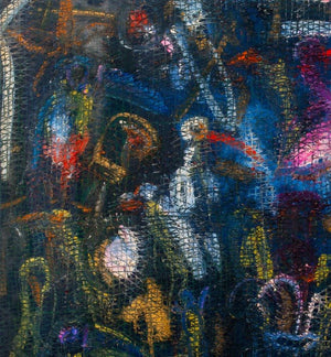 Hunt Slonem "Hornbills" Oil on Canvas, 1995 (9347582886195)