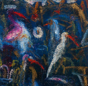 Hunt Slonem "Hornbills" Oil on Canvas, 1995 (9347582886195)