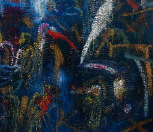 Hunt Slonem "Hornbills" Oil on Canvas, 1995 (9347582886195)