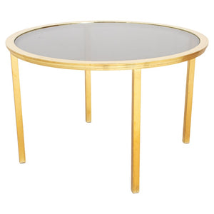 Design Institute America Brass Glass Dining Table (9419821416755)