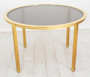 Design Institute America Brass Glass Dining Table (9419821416755)