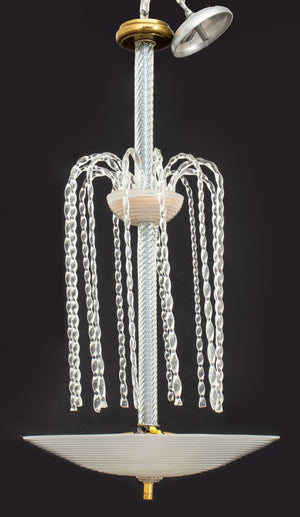 Murano Rostrato Glass Fountain Chandelier (9416128102707)