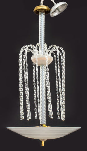 Murano Rostrato Glass Fountain Chandelier