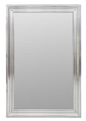 Modern Chrome Rectangular Wall Mirror (9431690182963)