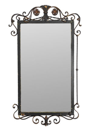 Art Deco Wrought Iron Mirror (9552445440307)