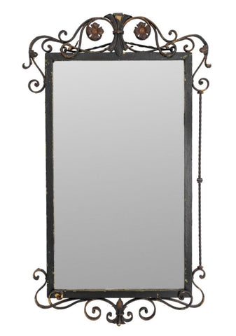 Art Deco Wrought Iron Mirror