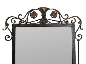 Art Deco Wrought Iron Mirror (9552445440307)