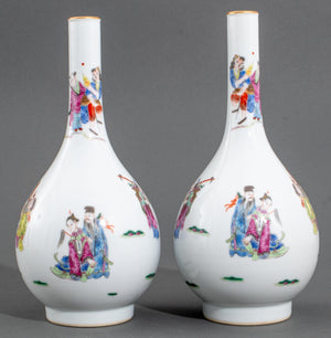 Chinese Daoguang Mark Immortal Vases, Pair (9419803001139)