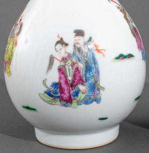 Chinese Daoguang Mark Immortal Vases, Pair (9419803001139)