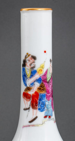 Chinese Daoguang Mark Immortal Vases, Pair (9419803001139)