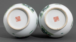 Chinese Daoguang Mark Immortal Vases, Pair (9419803001139)