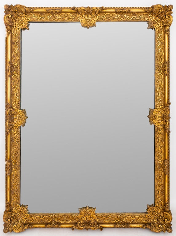 Baroque Style Giltwood Wall Mirror, 19th Century