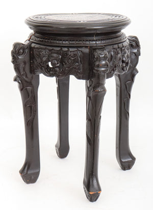 Chinese Lacquered Wood Stool (9432736530739)