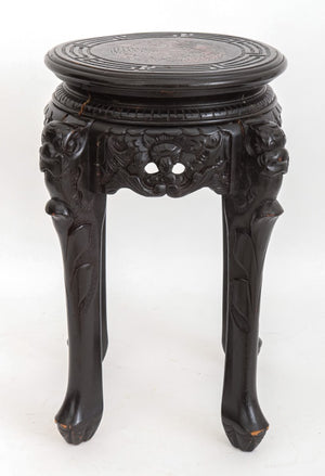 Chinese Lacquered Wood Stool (9432736530739)