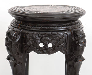 Chinese Lacquered Wood Stool (9432736530739)