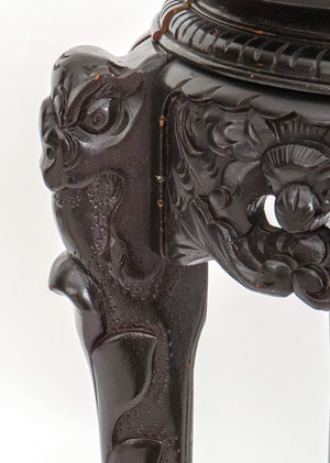 Chinese Lacquered Wood Stool (9432736530739)